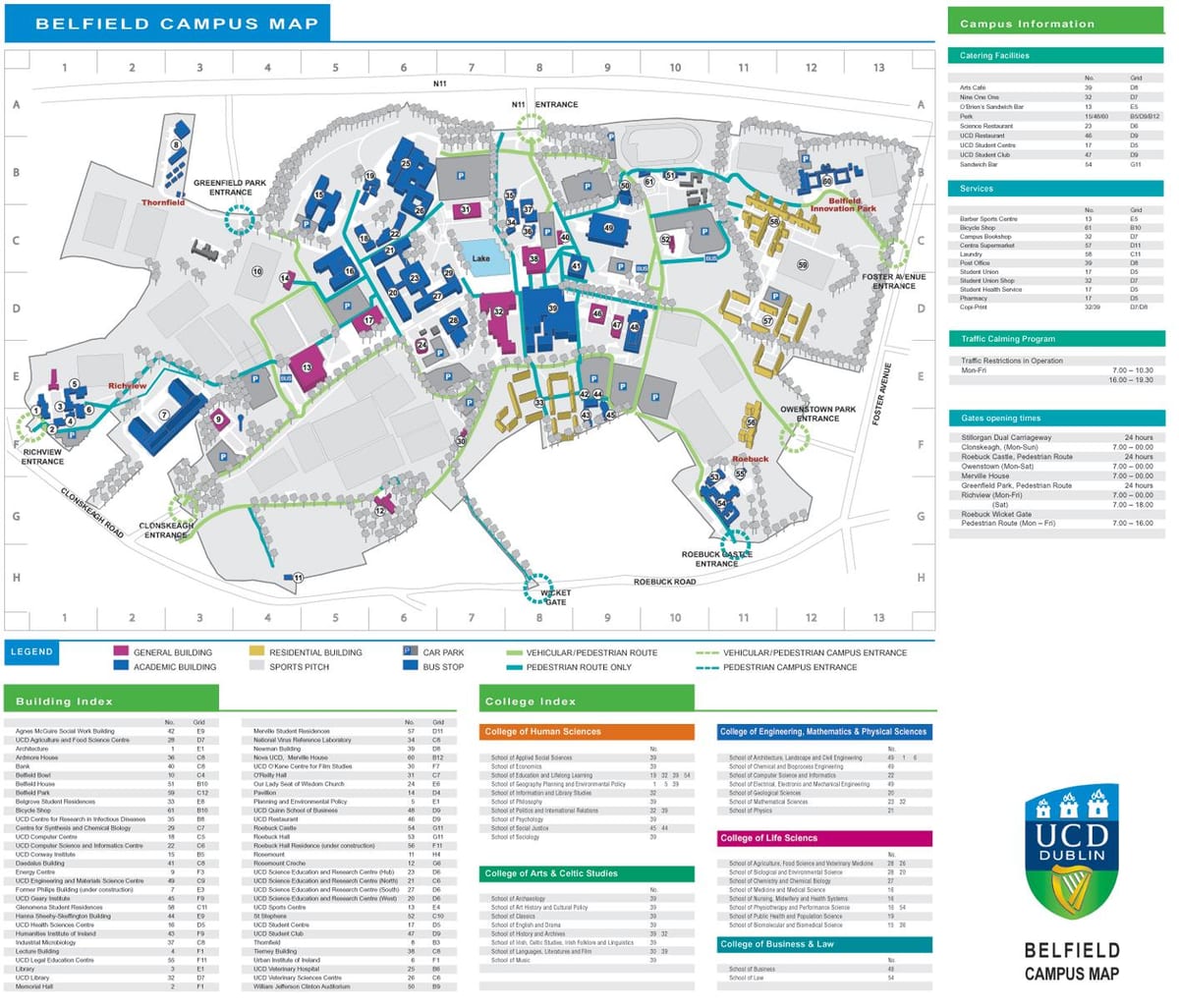 UCD ಡಬ್ಲಿನ್ ನಕ್ಷೆ